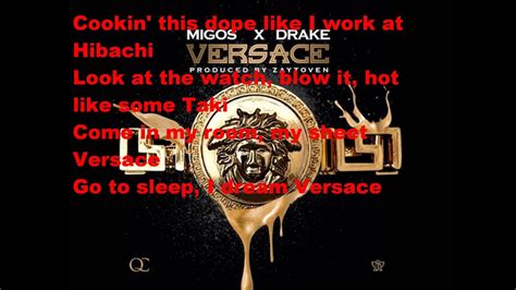 versace clean lyrics|[HQ Lyrics] Migos .